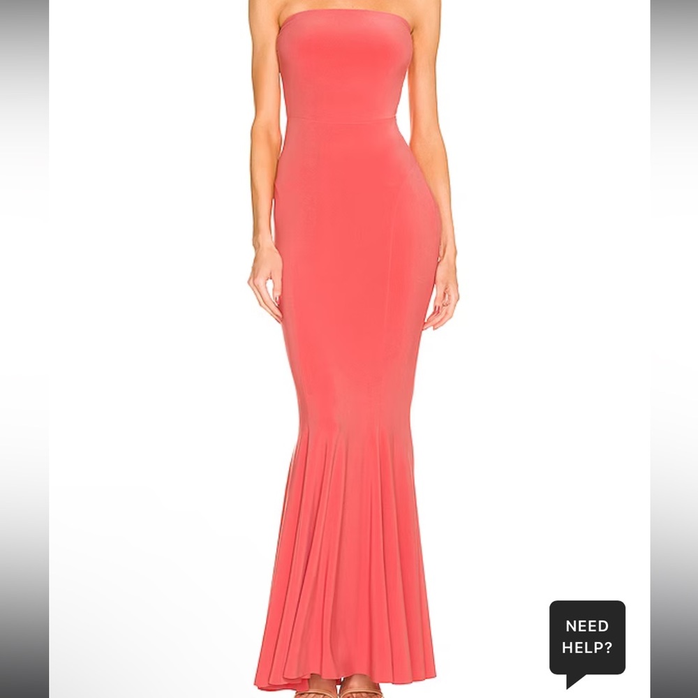 Norma Kamali Strapless Fishtail Evening Gown (Medium)